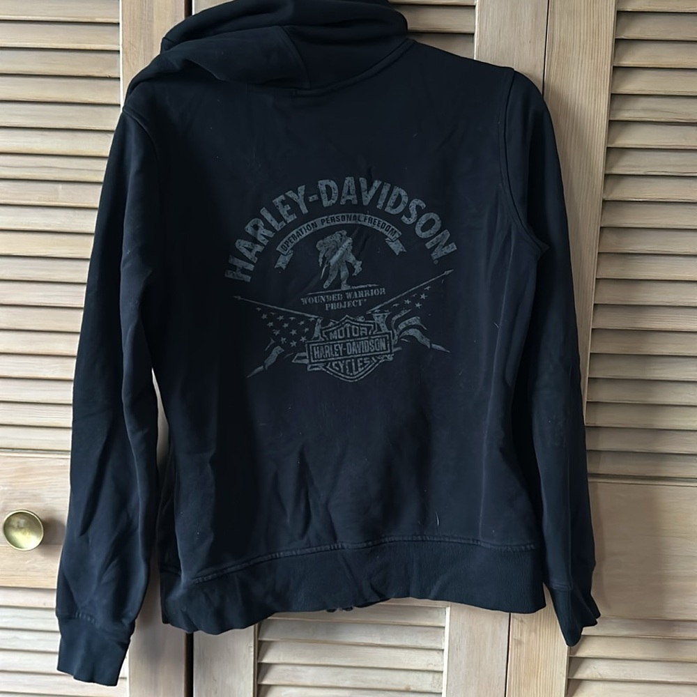 Harley Davidson Wounded Warrior Project Zip Up Hoodie